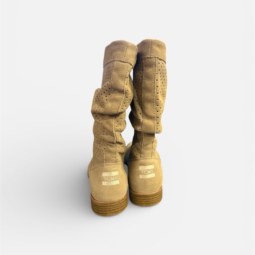 Toms Serra Women's Tan Suede Heeled Boots - Picture 3 of 6